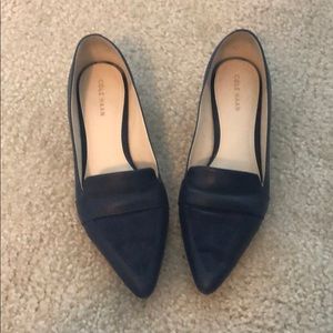 Cole Haan Pointed-Toe Shoes Navy Blue